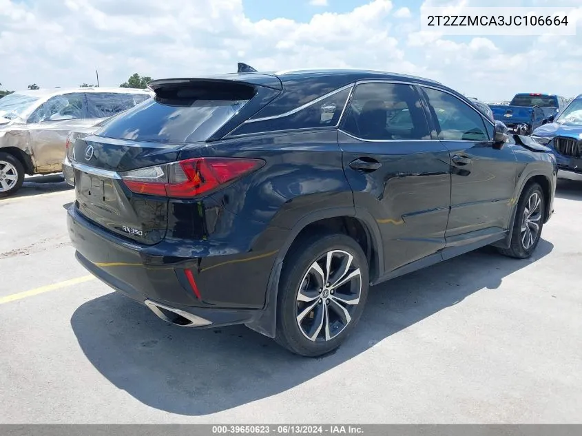 2T2ZZMCA3JC106664 2018 Lexus Rx 350