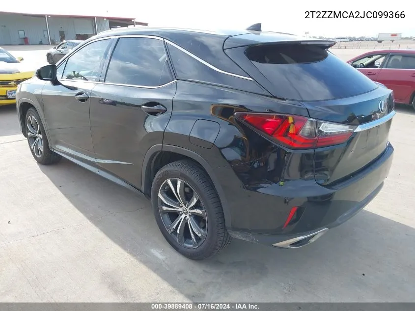 2T2ZZMCA2JC099366 2018 Lexus Rx 350