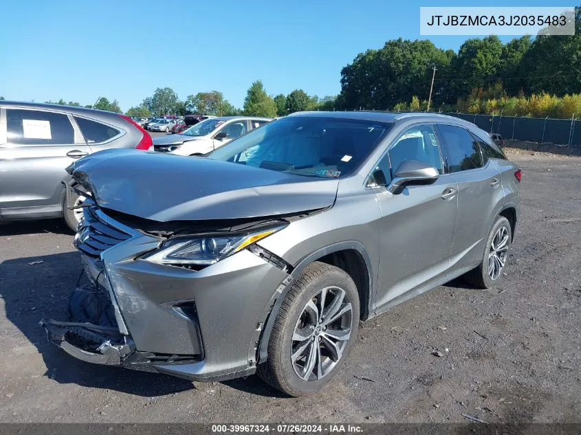 2018 Lexus Rx 350 VIN: JTJBZMCA3J2035483 Lot: 39967324