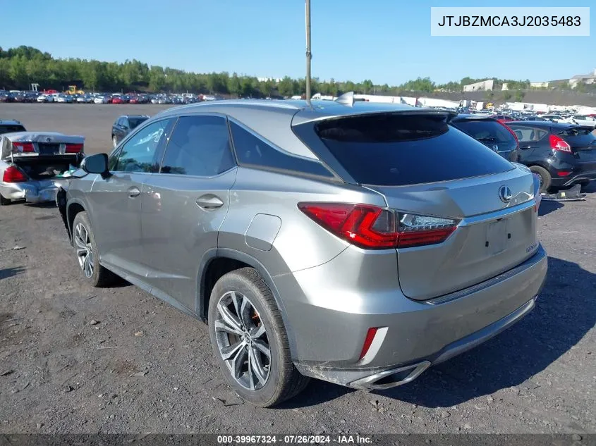 2018 Lexus Rx 350 VIN: JTJBZMCA3J2035483 Lot: 39967324