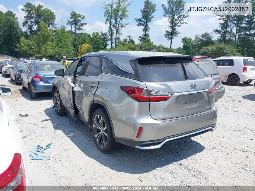 JTJGZKCA5J2002852 2018 Lexus Rx 350L Premium