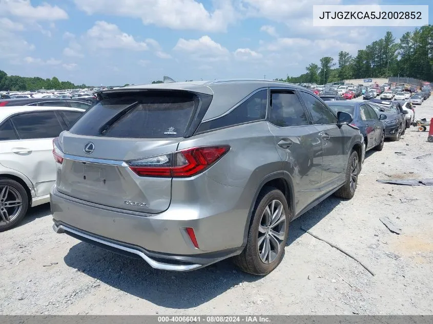 JTJGZKCA5J2002852 2018 Lexus Rx 350L Premium