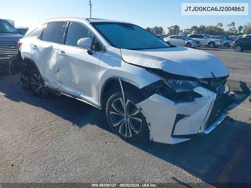 JTJDGKCA6J2004862 2018 Lexus Rx 450Hl Premium