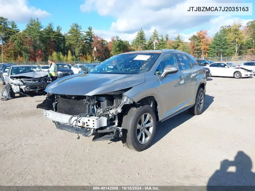 2018 Lexus Rx 350 VIN: JTJBZMCA7J2035163 Lot: 40142008