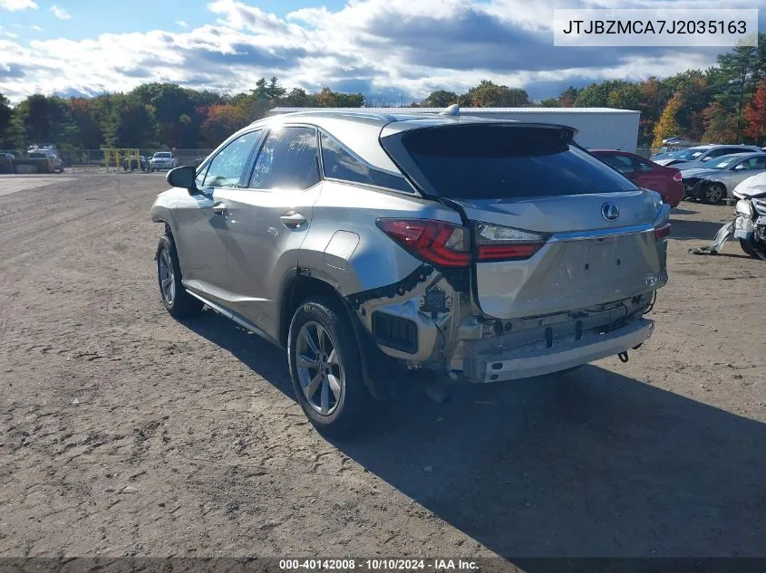 2018 Lexus Rx 350 VIN: JTJBZMCA7J2035163 Lot: 40142008