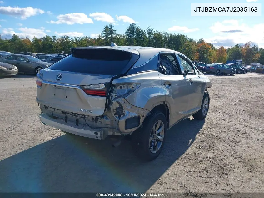 2018 Lexus Rx 350 VIN: JTJBZMCA7J2035163 Lot: 40142008