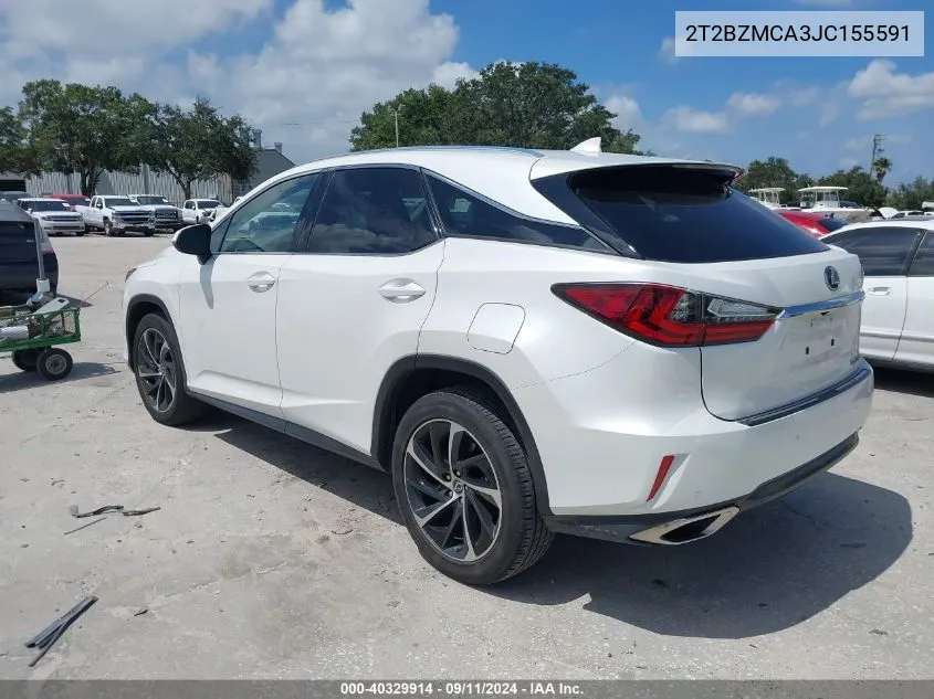 2T2BZMCA3JC155591 2018 Lexus Rx 350