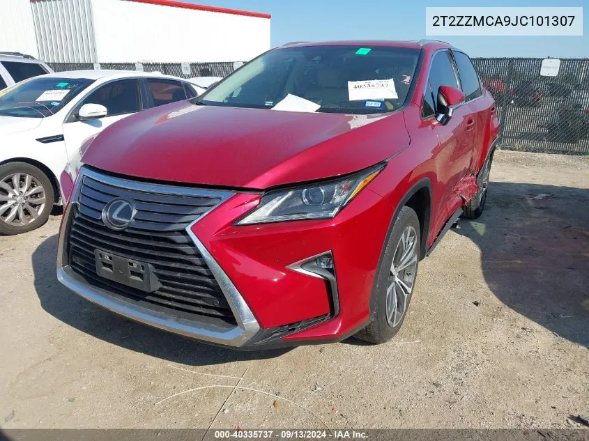 2018 Lexus Rx 350 VIN: 2T2ZZMCA9JC101307 Lot: 40335737