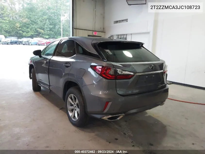 2T2ZZMCA3JC108723 2018 Lexus Rx 350