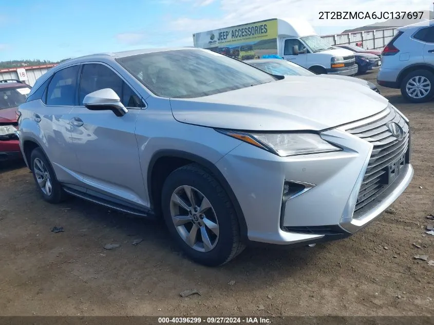 2018 Lexus Rx 350 VIN: 2T2BZMCA6JC137697 Lot: 40396299