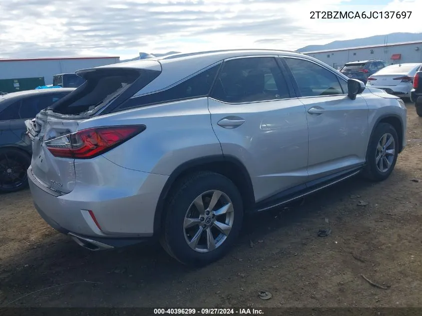 2T2BZMCA6JC137697 2018 Lexus Rx 350