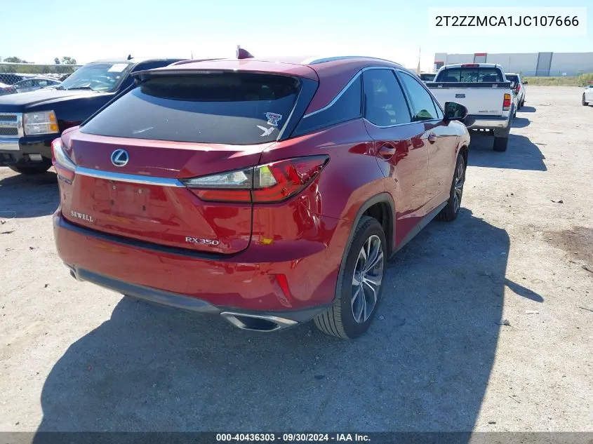 2T2ZZMCA1JC107666 2018 Lexus Rx 350/Base/F Sport