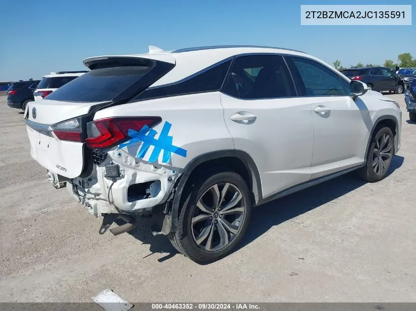 2T2BZMCA2JC135591 2018 Lexus Rx 350