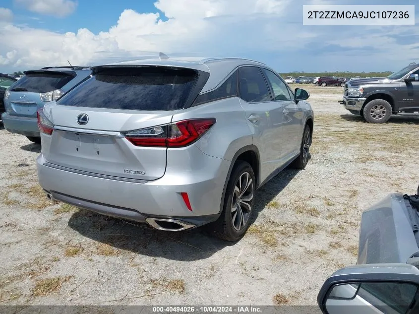 2T2ZZMCA9JC107236 2018 Lexus Rx 350