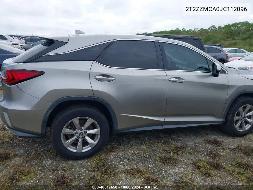 2018 Lexus Rx 350/Base/F Sport VIN: 2T2ZZMCA0JC112096 Lot: 40517658