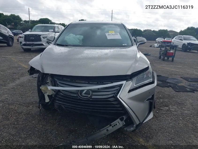 2018 Lexus Rx 350 350/Base/F Sport VIN: 2T2ZZMCA3JC116319 Lot: 40546999