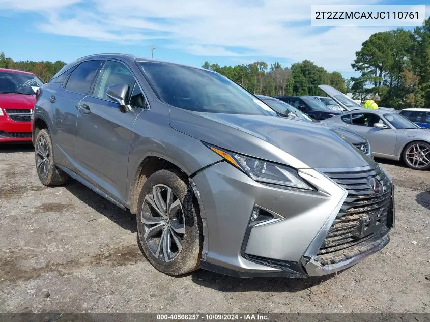 2T2ZZMCAXJC110761 2018 Lexus Rx 350