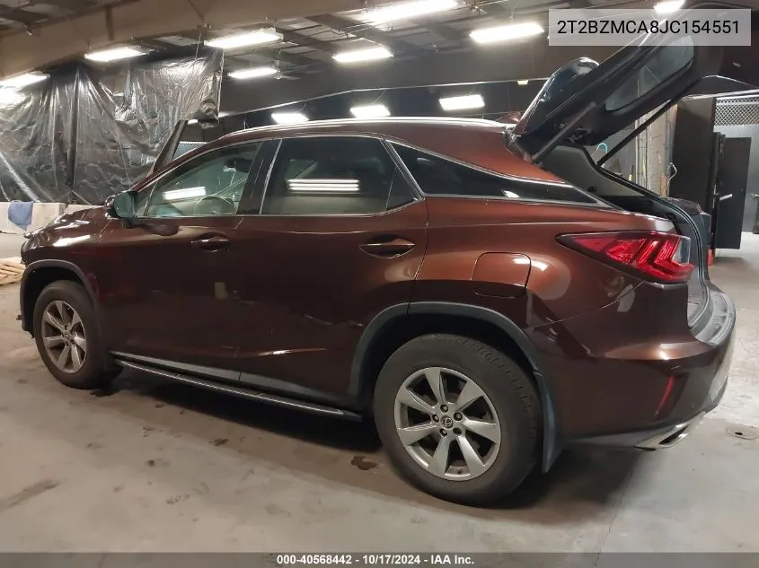 2018 Lexus Rx 350 VIN: 2T2BZMCA8JC154551 Lot: 40568442