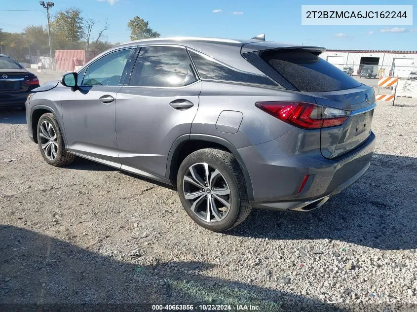 2018 Lexus Rx 350 VIN: 2T2BZMCA6JC162244 Lot: 40663856