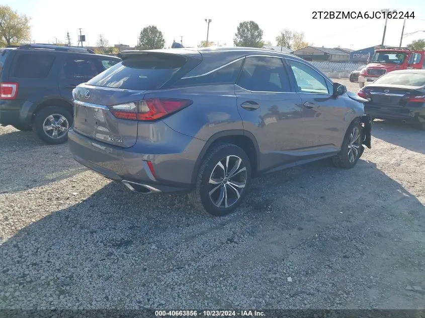 2018 Lexus Rx 350 VIN: 2T2BZMCA6JC162244 Lot: 40663856