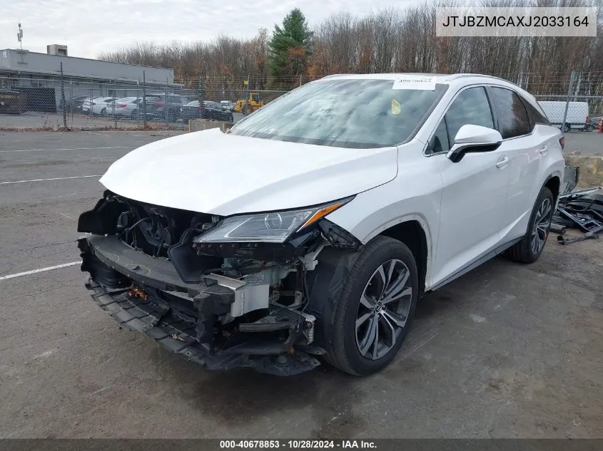 2018 Lexus Rx 350 VIN: JTJBZMCAXJ2033164 Lot: 40678853