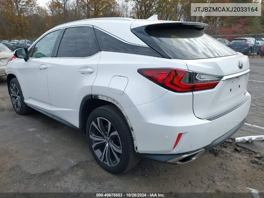 2018 Lexus Rx 350 VIN: JTJBZMCAXJ2033164 Lot: 40678853