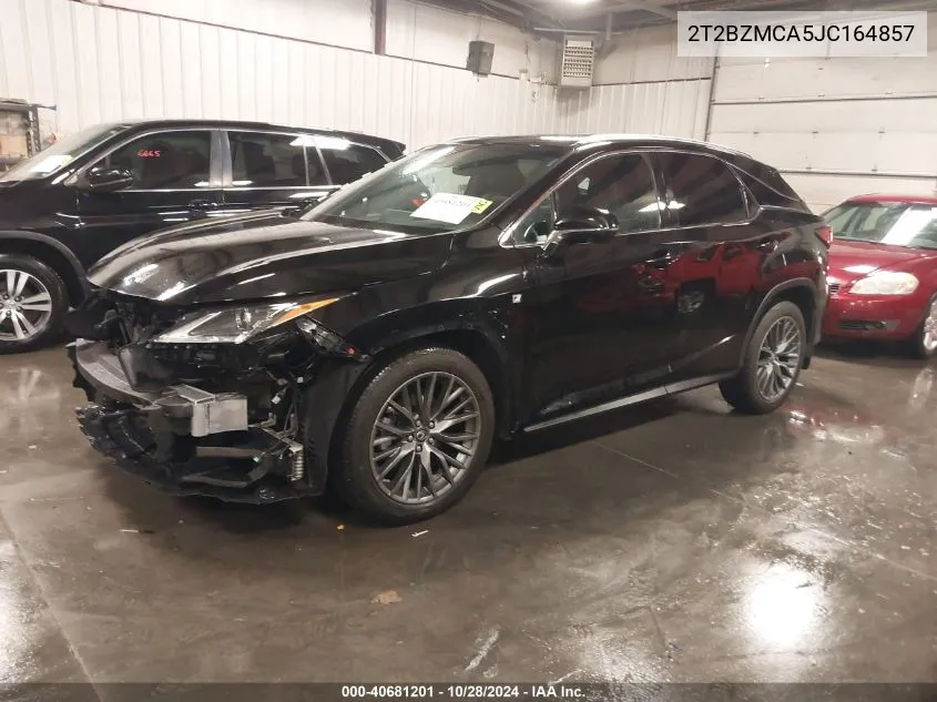 2018 Lexus Rx 350 F Sport VIN: 2T2BZMCA5JC164857 Lot: 40681201