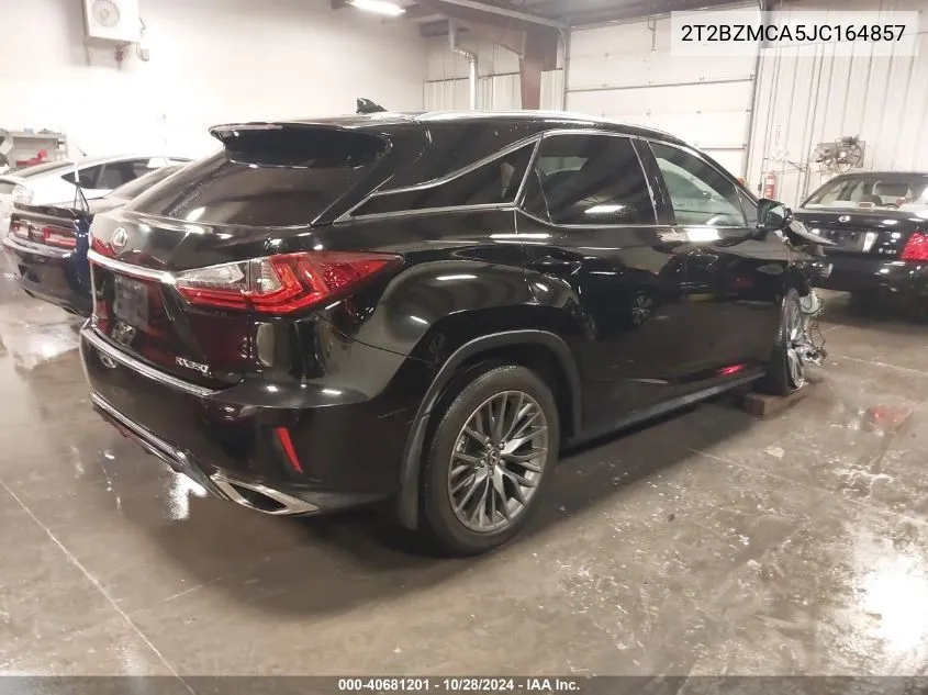 2018 Lexus Rx 350 F Sport VIN: 2T2BZMCA5JC164857 Lot: 40681201