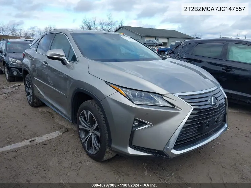 2018 Lexus Rx 350 VIN: 2T2BZMCA7JC147557 Lot: 40797905