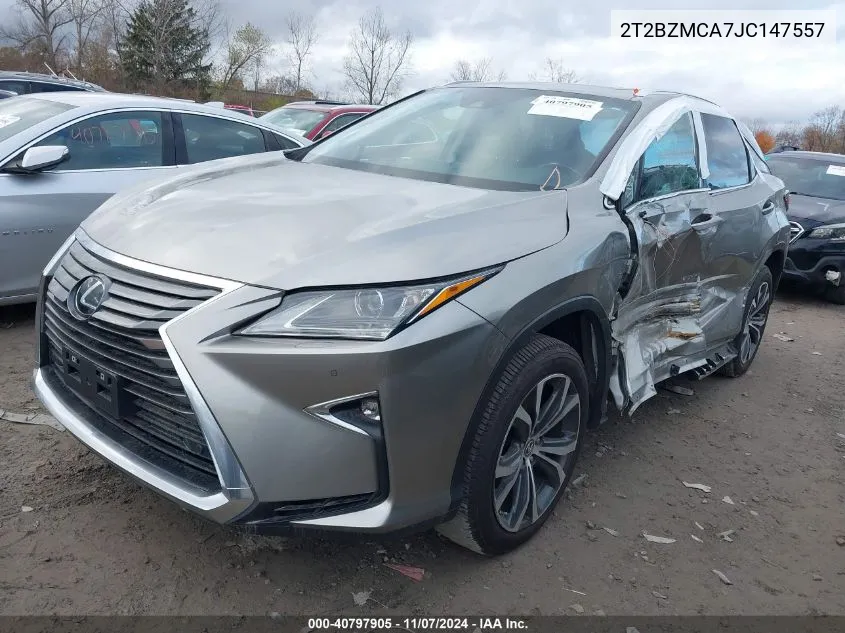 2018 Lexus Rx 350 VIN: 2T2BZMCA7JC147557 Lot: 40797905