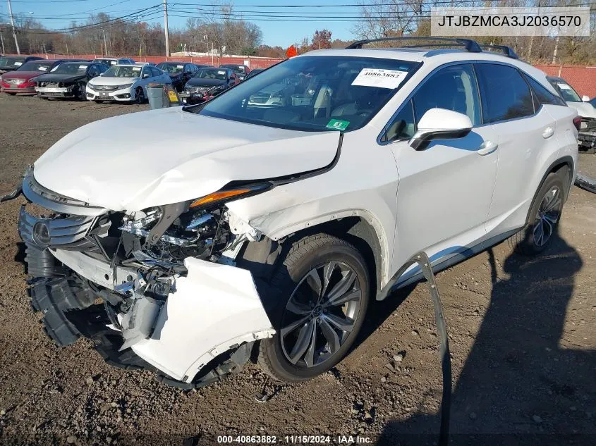 2018 Lexus Rx 350 VIN: JTJBZMCA3J2036570 Lot: 40863882