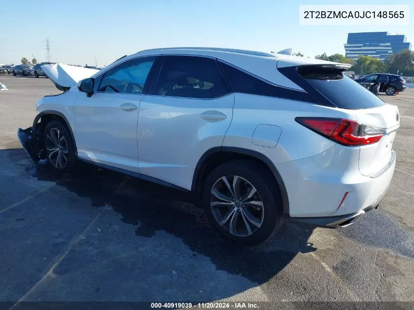 2018 Lexus Rx 350 VIN: 2T2BZMCA0JC148565 Lot: 40919039