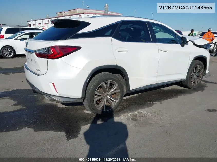 2018 Lexus Rx 350 VIN: 2T2BZMCA0JC148565 Lot: 40919039