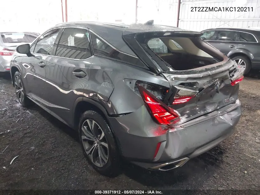 2T2ZZMCA1KC120211 2019 Lexus Rx 350