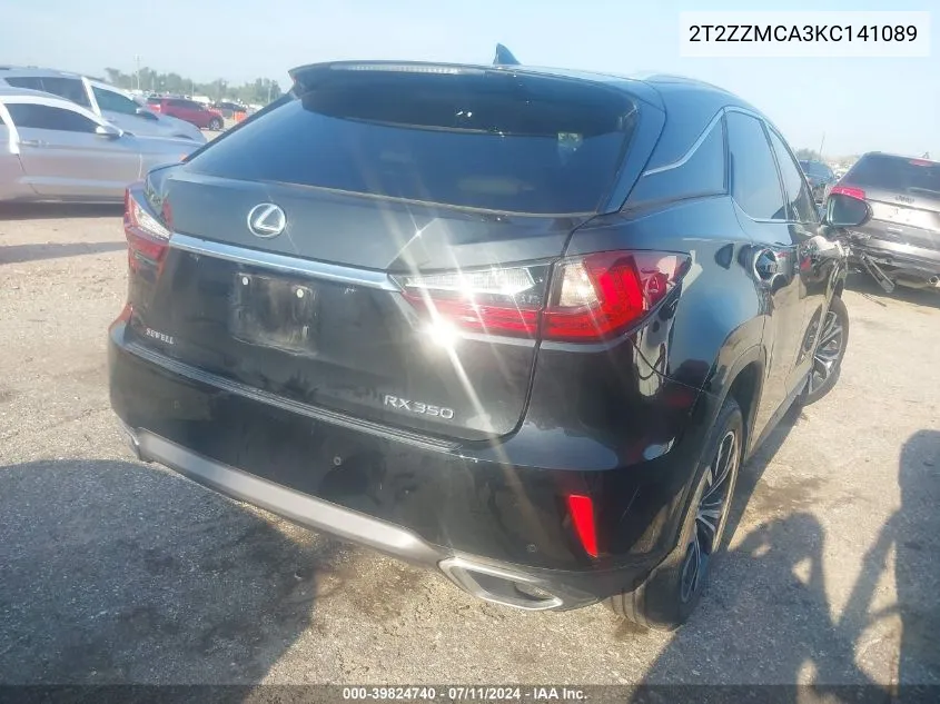 2T2ZZMCA3KC141089 2019 Lexus Rx 350