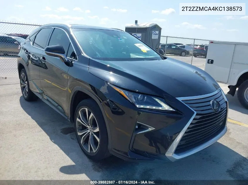 2T2ZZMCA4KC138573 2019 Lexus Rx 350