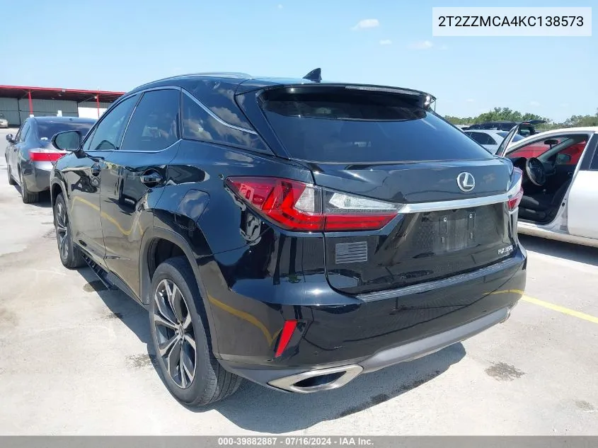 2T2ZZMCA4KC138573 2019 Lexus Rx 350