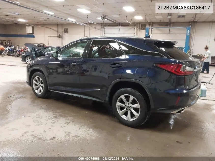 2T2BZMCA8KC186417 2019 Lexus Rx 350