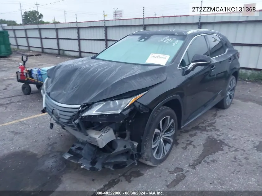 2019 Lexus Rx 350 VIN: 2T2ZZMCA1KC131368 Lot: 40222000