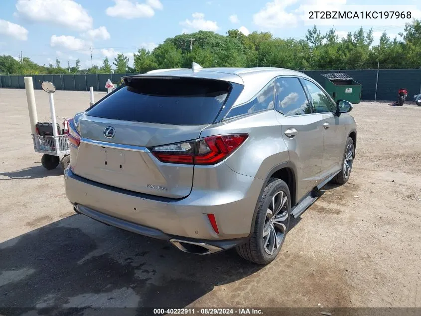 2019 Lexus Rx 350 VIN: 2T2BZMCA1KC197968 Lot: 40222911