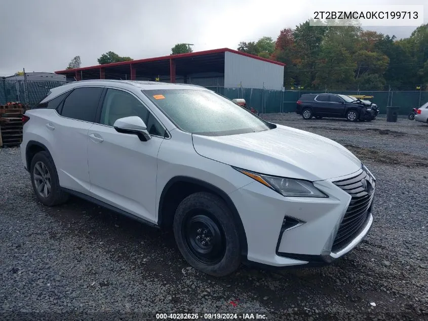 2019 Lexus Rx 350 VIN: 2T2BZMCA0KC199713 Lot: 40282626