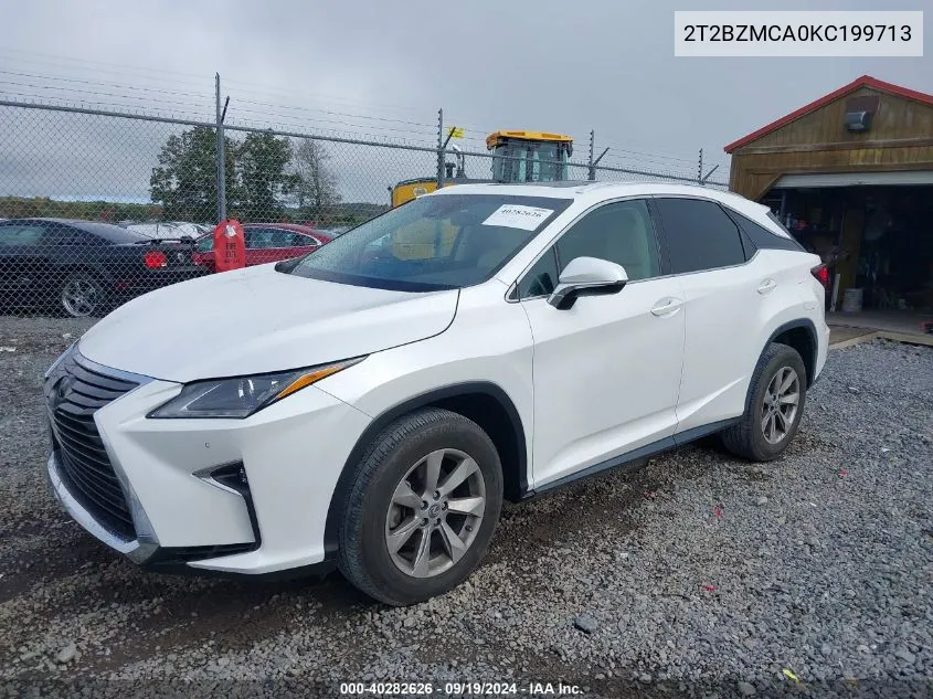 2019 Lexus Rx 350 VIN: 2T2BZMCA0KC199713 Lot: 40282626