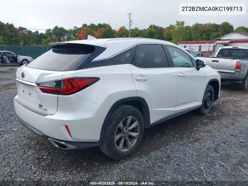 2019 Lexus Rx 350 VIN: 2T2BZMCA0KC199713 Lot: 40282626