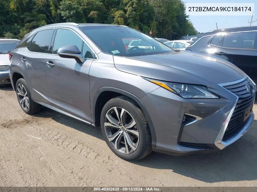 2019 Lexus Rx 350 VIN: 2T2BZMCA9KC184174 Lot: 40302630