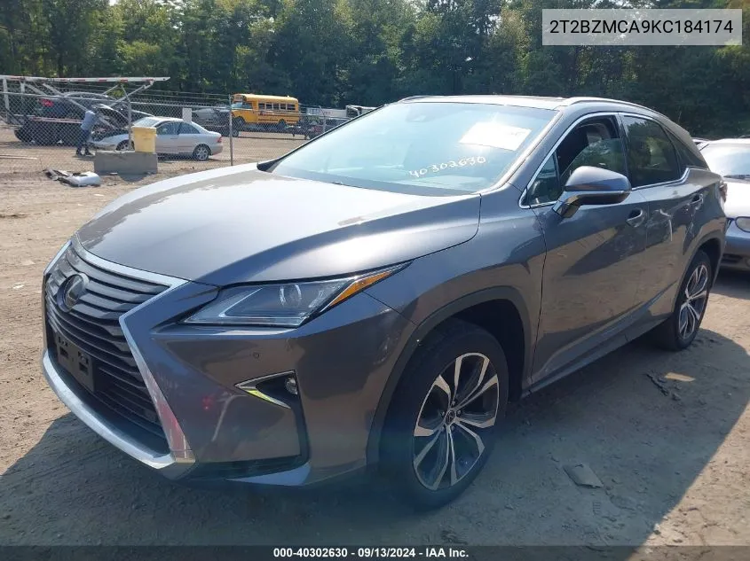 2019 Lexus Rx 350 VIN: 2T2BZMCA9KC184174 Lot: 40302630