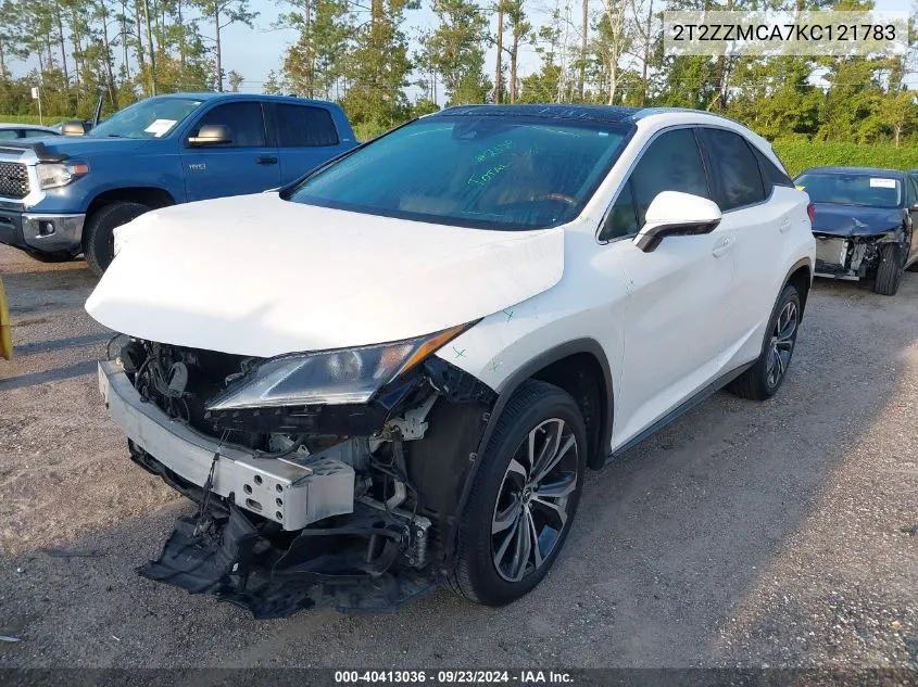 2019 Lexus Rx 350 350 Base/350 F Sport VIN: 2T2ZZMCA7KC121783 Lot: 40413036