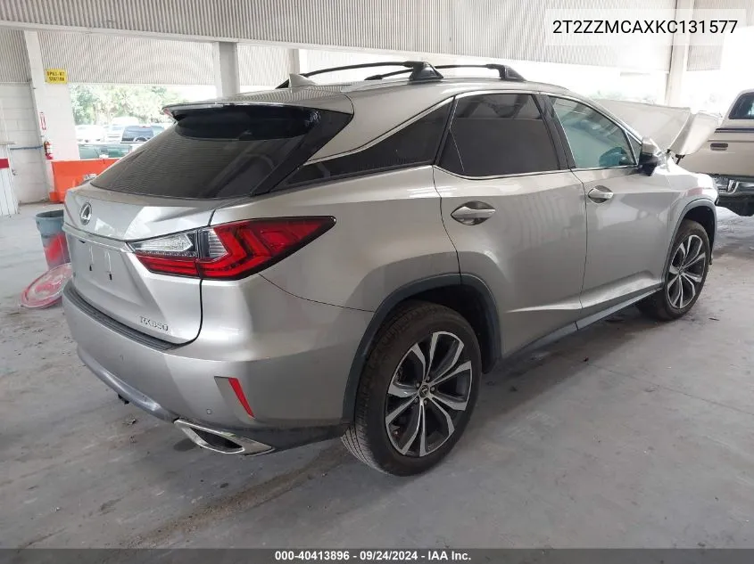 2T2ZZMCAXKC131577 2019 Lexus Rx 350 Base/350 F Sport