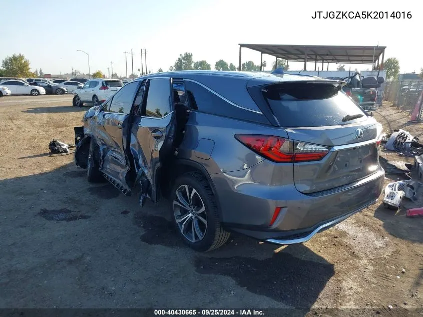 2019 Lexus Rx 350L Premium VIN: JTJGZKCA5K2014016 Lot: 40430665