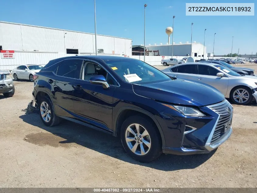 2T2ZZMCA5KC118932 2019 Lexus Rx 350