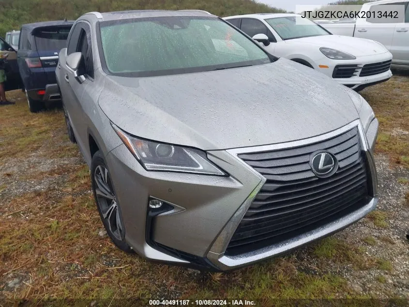 2019 Lexus Rx 350 L VIN: JTJGZKCA6K2013442 Lot: 40491187